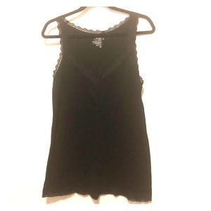 Black lace tank top